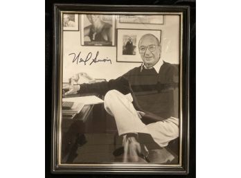 Neil Simon Personally Signed Photo In Frame 8x10