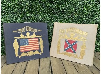 LP Lot Confederacy And Union Two Set Of Civil War Memoribilia