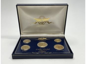 1999 Coin Set 24k Gold