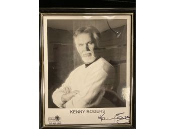 Kenny Rogers Personally Signed Photo In Frame 8x10