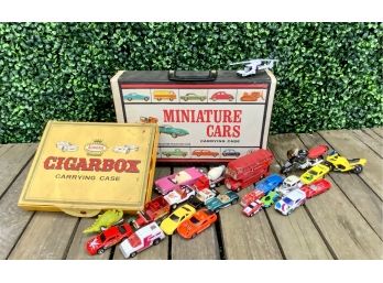 Vintage Toy Car Cases And Hot Wheels
