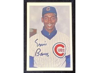 Ernie Banks Personally Signed Photo