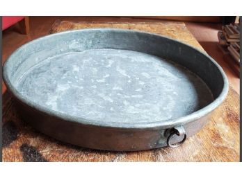 Antique Tin- Lined Copper Baking Pan