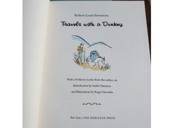 The Heritage Press, New York 1957 - Stevenson's Travels With A Donkey In The Cevennes With Slip Case