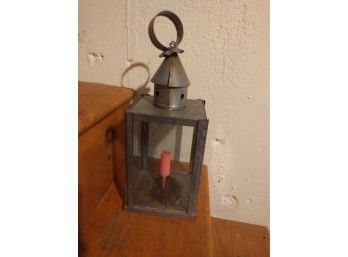 Metal Lantern With Removable Glass Paneling