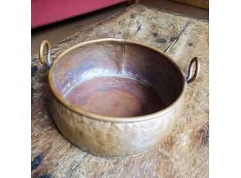 Antique Arts & Crafts Period Hand Hammered Copper Pot