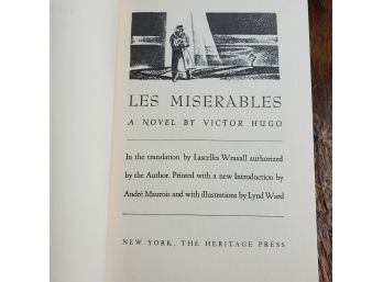The Heritage Book Club Press, New York Les Miserables By Victor Hugo Volumes IV & V With Slip Case