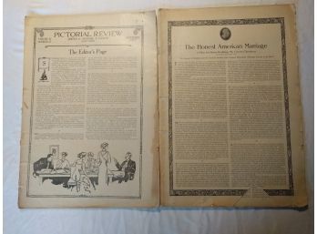 2 Pictorial Review Publications From 1906&1907, Incomplete