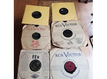 6 Antique RCA Victor 78 Rpm Records- Little Nipper -Fox Trots, Mendelsons Wedding March, Opera, Orchestrations