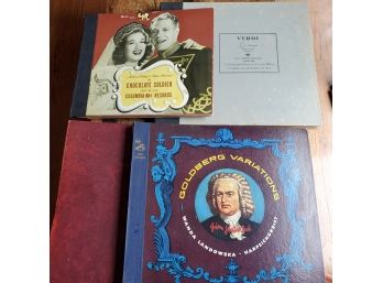 Treasure Lot Of 24 - 78 Rpm Records- Nelson Eddy, Verdi- La Traviata, Bach- Goldberg Variations, & Assorted
