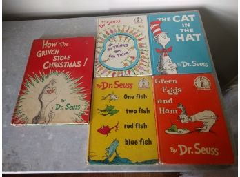 5 Vintage Dr. Seuss Children's Books