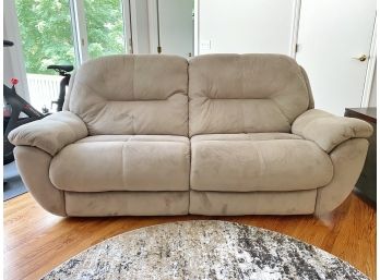 Velvety Soft Sueded Microfiber Reclining Sofa