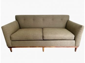 Mid Century Modern Style Button Tufted Upholstered Sofa