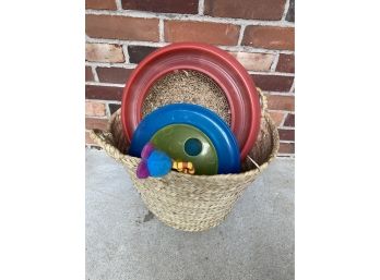 A Basket Of Cat Toys