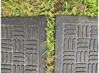 A Pair Of Rubber Entry  Mats