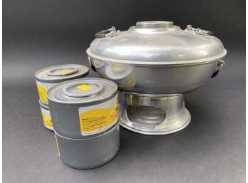 Vintage Aluminum Asian Hot Pot