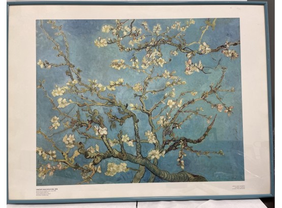 Framed Poster Of Vincent Van Gogh Blooming Almond Branch