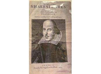 Poster Of William Shakespeare's Comedies, Histories &Tragedies