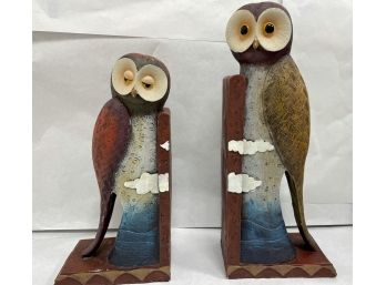 Bookends -Sleepy Owls