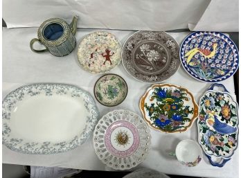 Large Lot Of Platters, Trays Including Spode And More