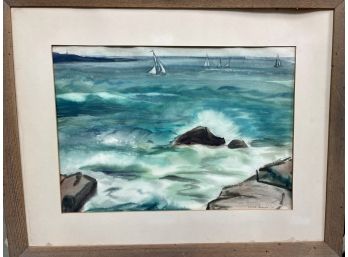 Watercolor By Louise Brown Signed In 1951