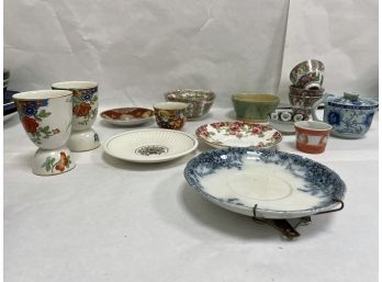 Mixed Lot Of Tea Cups, Teapot, Egg Cups, Small Plates