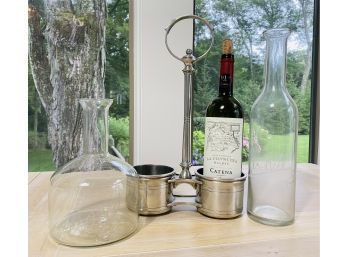 Wine Grouping - Decanters And Tabletop Bottle Holder