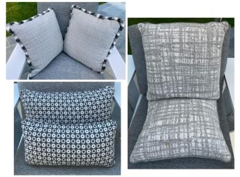 Lot Of Custom Outdoor Pillows - 7 Pillows!