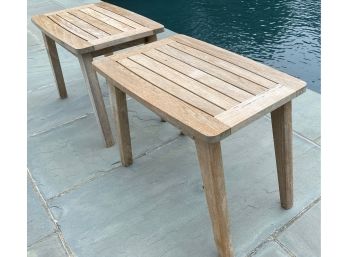 Pair Of Teak Benches - Accent Tables