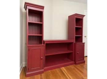 Solid Painted Wood Modular Shelving, Possibly Pottery Barn