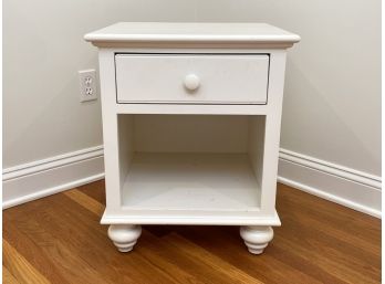 A Painted Wood Nightstand By Pottery Barn
