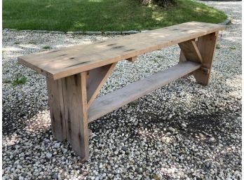 A Custom Cedar Bench