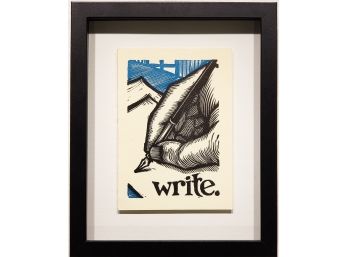 Write - Woodblock Print
