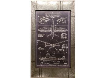 Airplane Blueprint - 1 - Steel Industrial Wing Framing