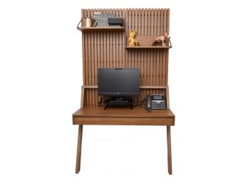 Crate & Barrel Batten Wall-Mounted Desk Office Set (RETAIL $1,223)