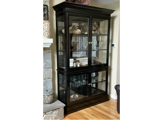 Tall Lighted Display Cabinet