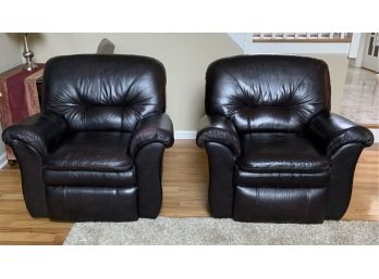 Pair Leather Recliners ~ Lazy Boy ~