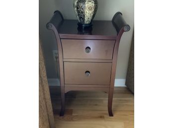 Side Table W/rolled Handles