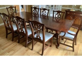 Dining Room Table W/8 Chairs By Floyd Evans & Associates