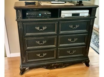 Dresser With Shelves For TV & Accessories  ~ Kathy Ireland Home ~ Plus DVD Player