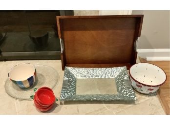 Pier One Tray, Cherry Bowl Colander & More