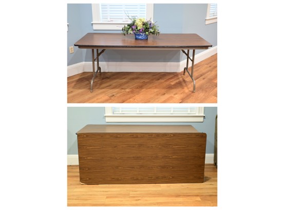 6' Folding Laminate And Metal Tables