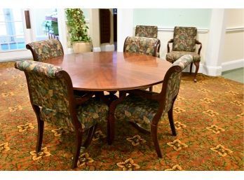 Drexel Round Table And Six Chairs