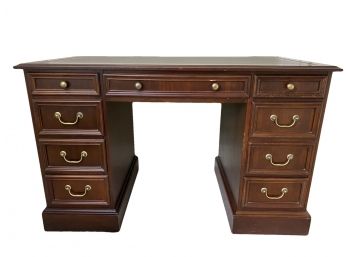 Hekman Tooled Leather Top Writing Desk