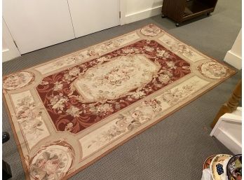 92' X 59' Aubusson Wool Needlepoint Carpet  #1 - LARGER