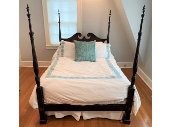 Vintage Full Size Four Post Bed (frame Only) - Optional Mattress & Box Spring