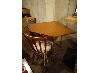 Corner Table/ Desk W Chair