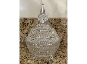 Beautiful Crystal Mini Jar And Lid