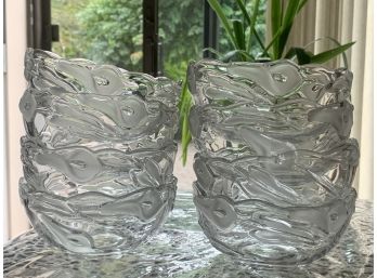 Set Of 8 Cut Glass Bowls