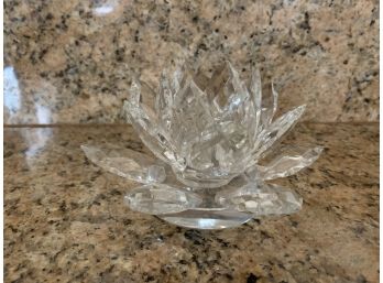 Beautiful Crystal Flower Pedal Candlestick Base